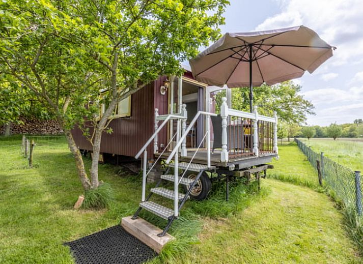 Vacation home in Wezep/Oldebroek, located on a green field in the Veluwe, Gelderland.