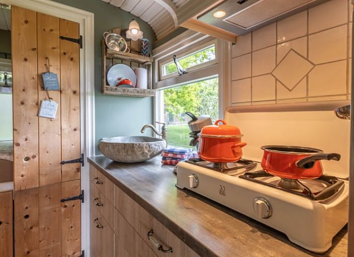 Vacation home in Wezep/Oldebroek, located on a green field in the Veluwe, Gelderland.