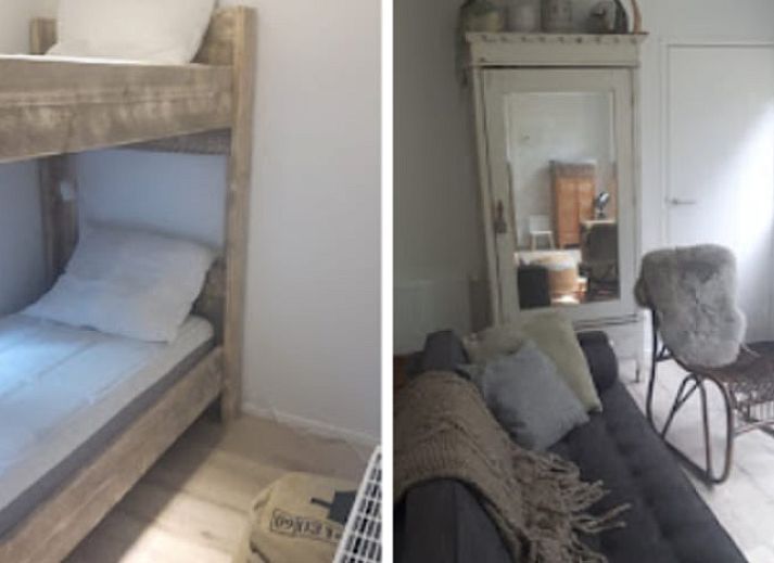 Entspannen Sie sich auf der Terrasse des Ferienhauses in Voorthuizen, Veluwe, Gelderland, umgeben von gruener Natur und ruhiger Umgebung.