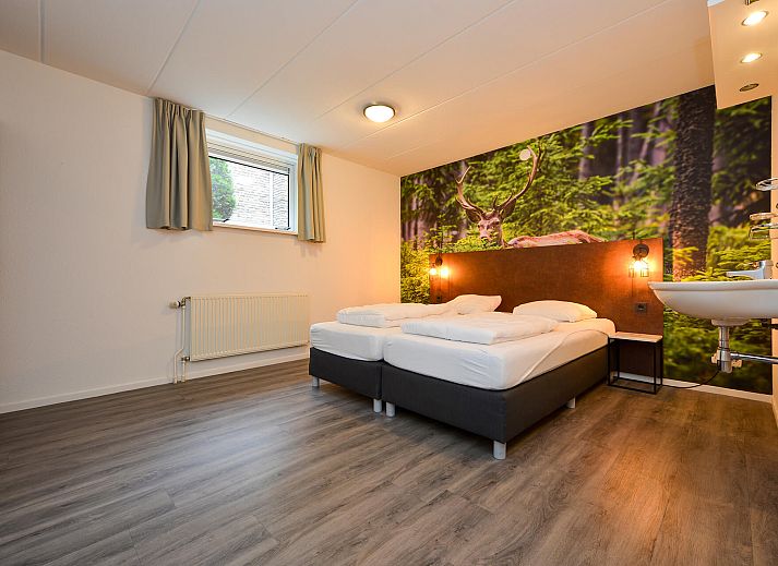 Front view of vacation home in Vaassen, surrounded by Veluwe nature.