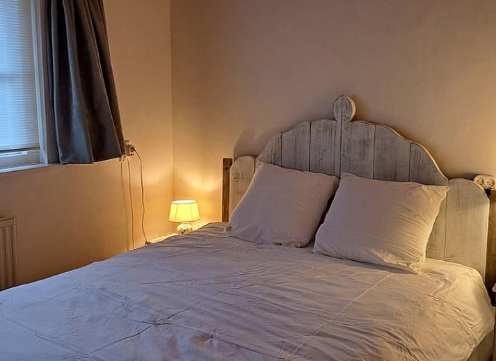 Toegangsweg met groen bij Vakantiehuisje in Hulshorst, Veluwe, Gelderland.