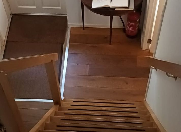 Luchtfoto van vakantiehuis in Hulshorst, omgeven door weelderige natuur, Veluwe, Gelderland.