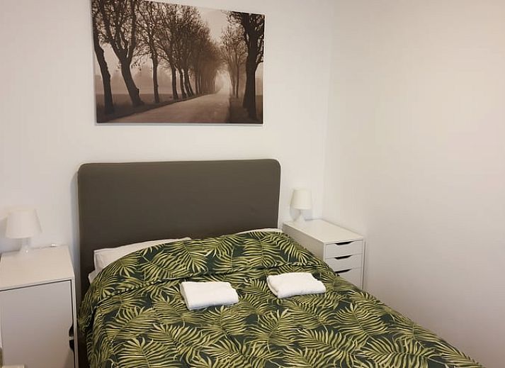 Ingang van Vakantiehuis in Otterlo, gelegen in het bosrijke gebied van de Veluwe, Gelderland.