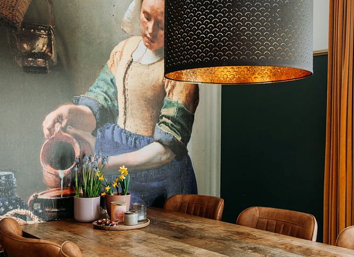 Cozy living room in Holiday home in Nunspeet, Veluwe, with comfortable seating area and stylish decoration.