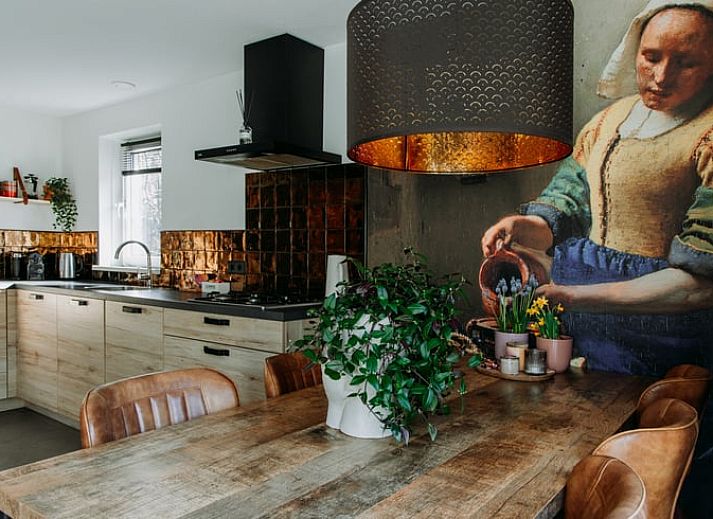 Cozy living room in Holiday home in Nunspeet, Veluwe, with comfortable seating area and stylish decoration.