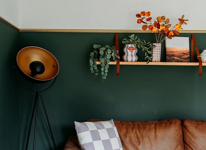 Bright bedroom in Holiday Home in Nunspeet, Veluwe, with a comfortable double bed and modern furnishings.