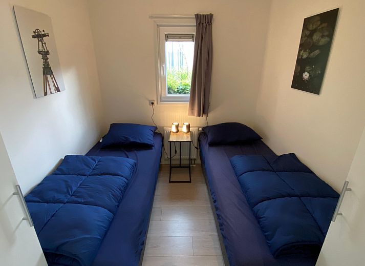 Voorzijde van Chalet in Nunspeet, vakantiehuis in de Veluwe, Gelderland.