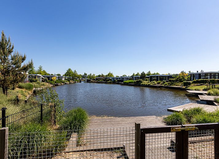Buitenkant van Vrijstaande woning in Nunspeet, vakantiehuis op de Veluwe in Gelderland.