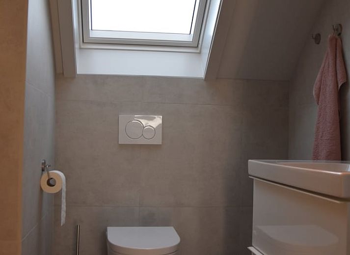 Holzdekoration eines Hirsches in einem Ferienhaus in Lunteren, Veluwe, Gelderland.