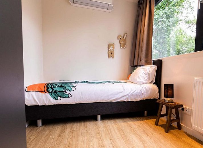 Erholungsvilla fuer 6 Personen Wellness mit Spa in Lunteren, Veluwe. Moderne Villa mit grosser Veranda und gruener Umgebung.