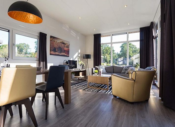 Plattegrond van Module 5 personen vakantiewoning in Lunteren, Gelderland, met ruime indeling.