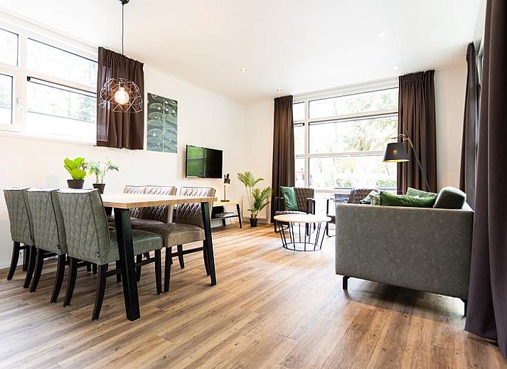 Grundriss des Moduls spezielles Ferienhaus fuer 5 Personen in Lunteren, Veluwe, Gelderland mit effizienter Aufteilung.