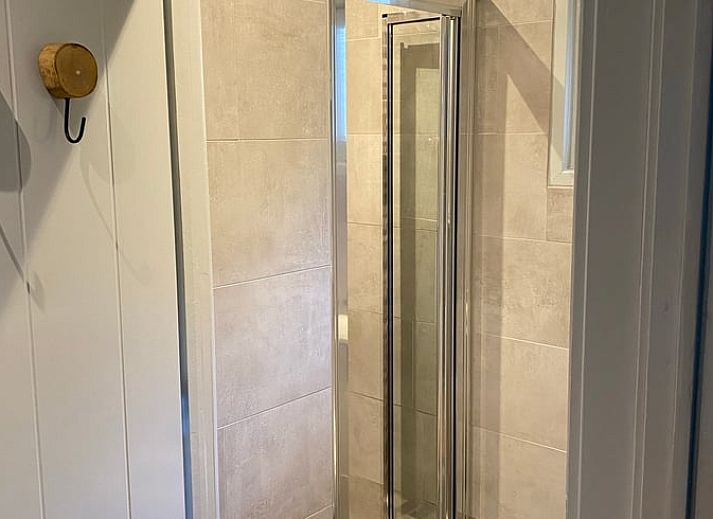 Moderne binnenruimte van vakantiehuisje in Lunteren, Veluwe, Gelderland.