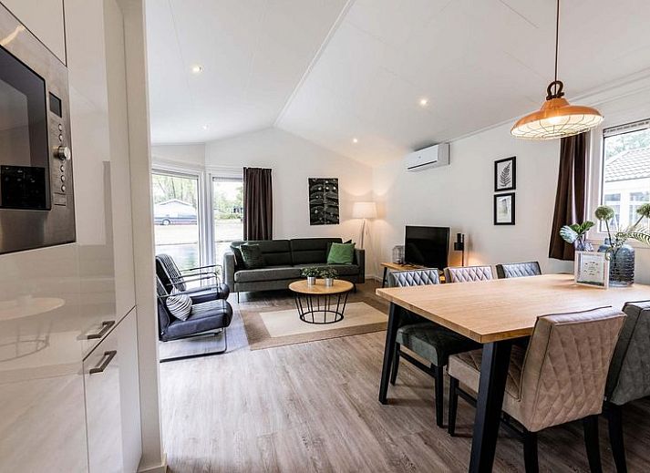 Plattegrond van Ferox 5 personen Wellness vakantiehuis in Lunteren, Veluwe, ideaal voor gezinsverblijf.