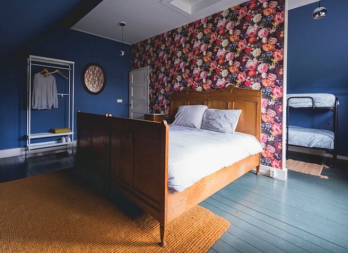 Rustieke achterkant van Huisje in Uddel, vakantiehuis in Veluwe, gelegen in een bosrijke omgeving, Gelderland.