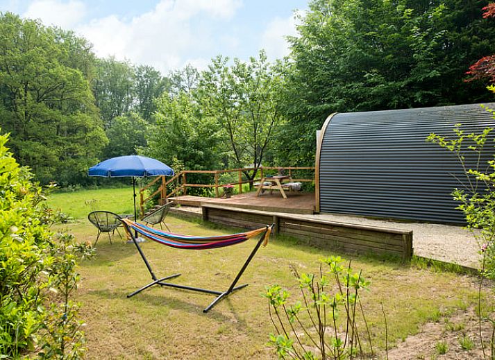 Sfeervolle slaapkamer in Vakantiehuisje in Rheden, Veluwe, Gelderland met moderne inrichting.