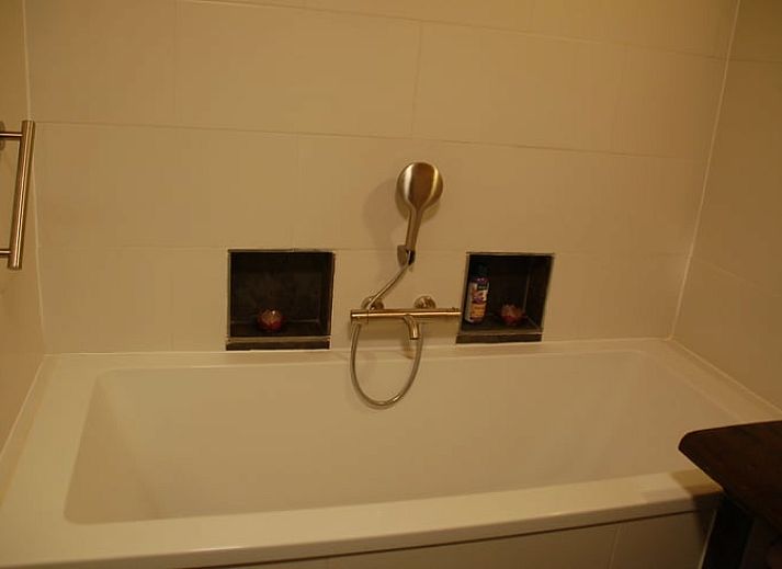 Gemuetlicher Garten im Ferienhaus in De Steeg, Veluwe, Gelderland.