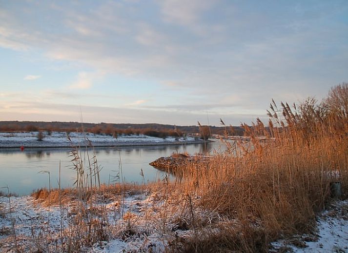 Erholsamer Flussblick beim Ferienhaus in De Steeg, Veluwe.