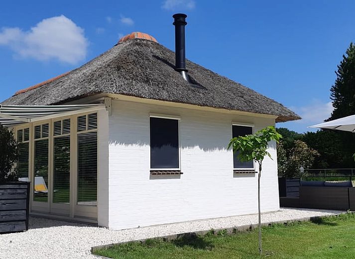 Stilvolle Essecke mit gelben Stuehlen im Ferienhaus in Heerde, Veluwe, Gelderland.
