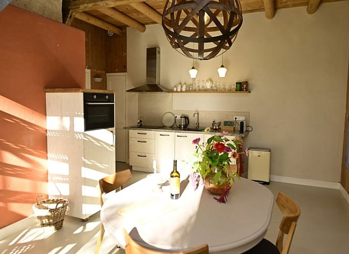 Aerial view of Cottage in Heerde, vacation home with large garden in Veluwe, Gelderland.