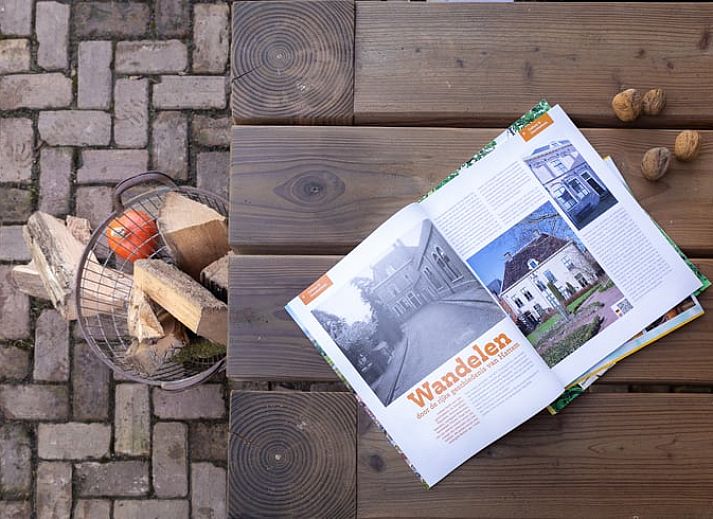 Houtzagerij detail bij Vakantiehuisje in Heerde, Veluwe, Gelderland.