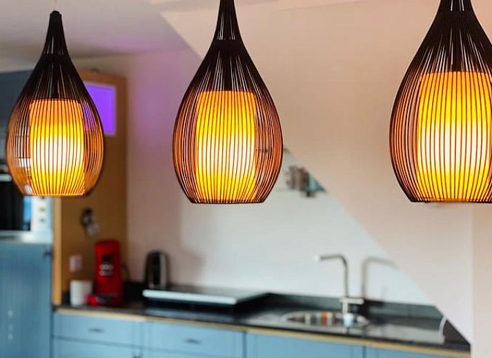 Terras van Vakantiehuis in Wapenveld met uitzicht op de tuin, Veluwe, Gelderland.