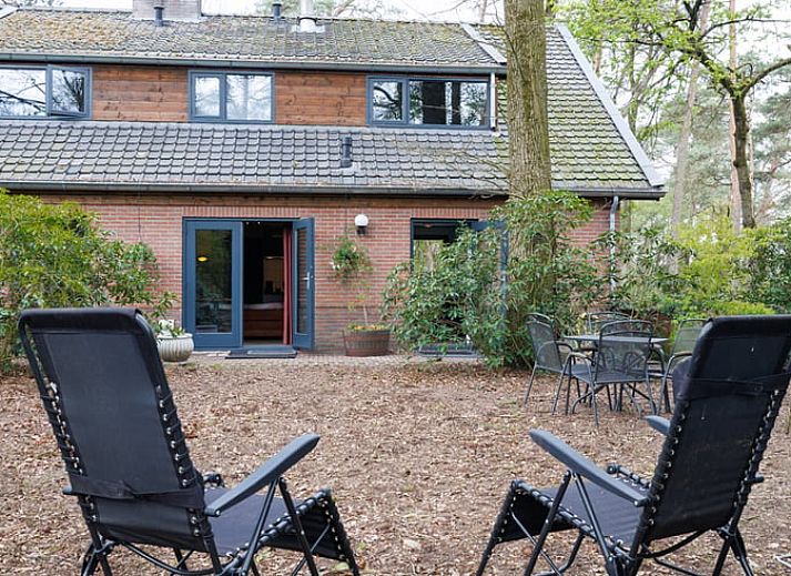 Woonkamer van Huisje in Wekerom, vakantieverblijf in Wekerom, Veluwe met kunst aan de muur.