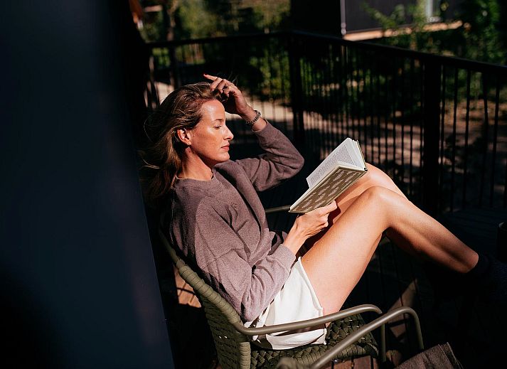 Veranda of Nature Villa mit Whirlpool in Wekerom, Veluwe, Gelderland, Ferienwohnung fuer 2 Personen