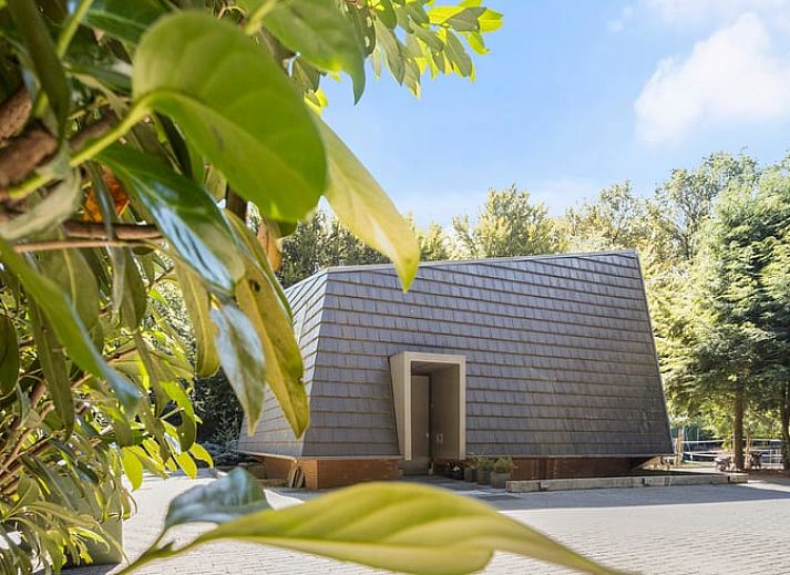 Rustieke vijver bij Huisje in Bennekom, gelegen in de Veluwe, omgeven door weelderige natuur in Gelderland.