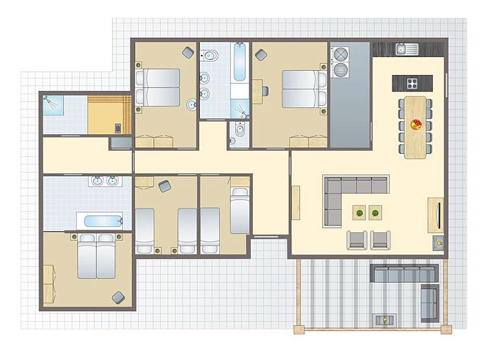 Unterkunft 326009 - Bungalow Veluwe - Coldenhove | 10-persoons bungalow | 10EL