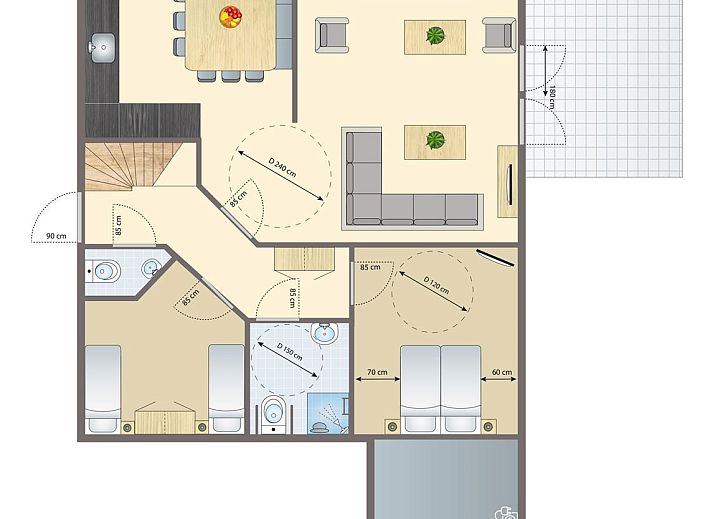 Unterkunft 3260101 - Bungalow Veluwe - Coldenhove | 12-persoons bungalow - Breed toegankelijk | 12L