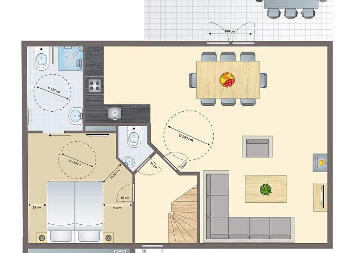 Verblijf 326066 - Bungalow Veluwe - Coldenhove | 8-persoons bungalow - Breed toegankelijk | 8LT1