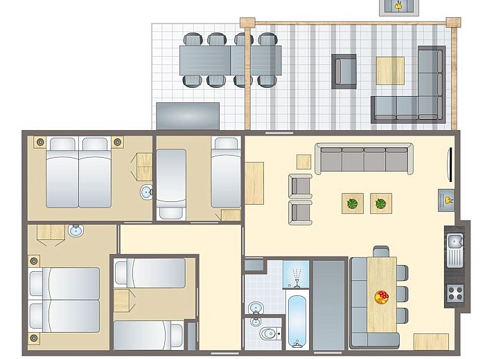 Verblijf 326081 - Bungalow Veluwe - Coldenhove | 8-persoons bungalow | 8C1