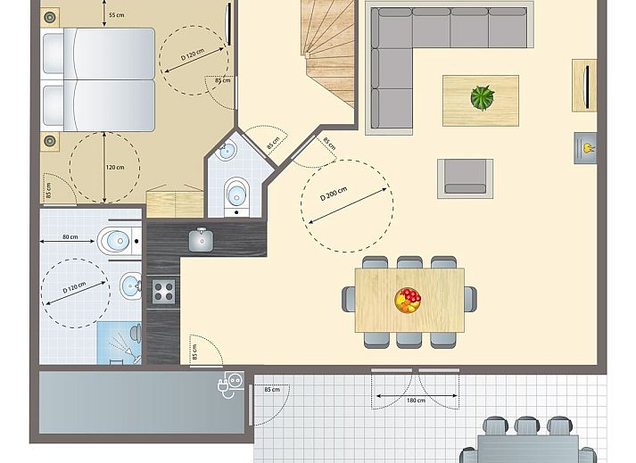 Verblijf 326099 - Bungalow Veluwe - Coldenhove | 8-persoons bungalow - Breed toegankelijk | 8LT