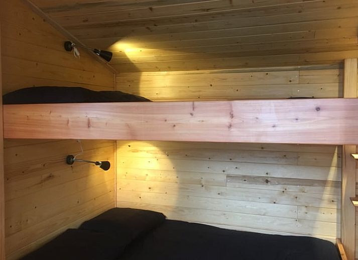 Gemuetliches Ferienhaus in Wenum Wiesel, Veluwe, Gelderland mit Blick auf einen ruhigen Teich und umgeben von ueppiger Natur.