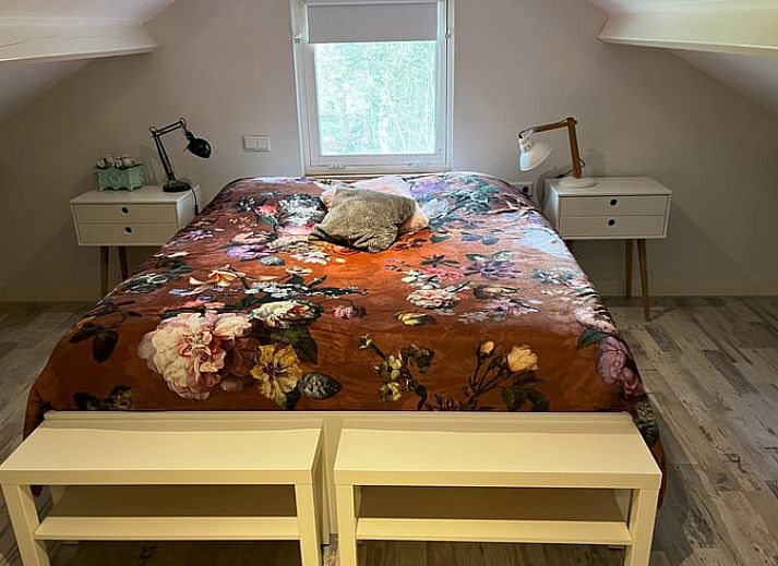 Cozy entrance to cottage in Wenum Wiesel, Veluwe, Gelderland, with colorful flowers.