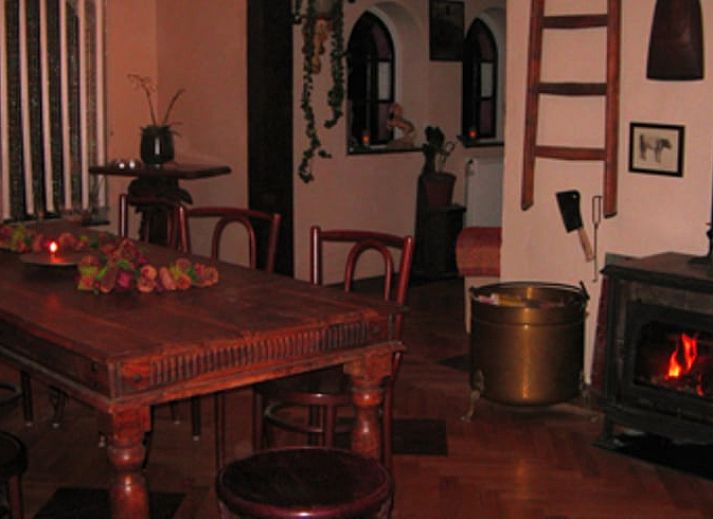 Bright interior of Holiday Home in Wenum Wiesel, Veluwe, overlooking the garden.
