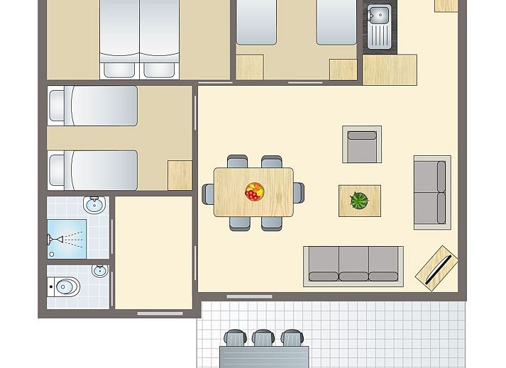 Unterkunft 3264125 - Bungalow Veluwe - Rabbit Hill | 6-persoons hondenbungalow | 6BD