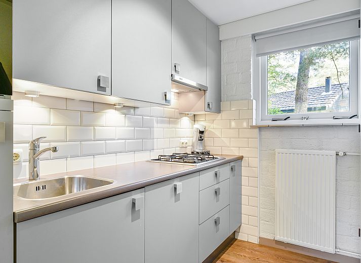 Terras van Rabbit Hill 4-persoons bungalow in Nieuw Milligen, Veluwe.