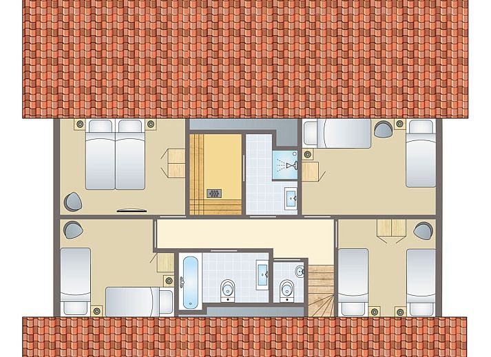 Unterkunft 326496 - Bungalow Veluwe - Rabbit Hill | 12-persoons bungalow | 12L