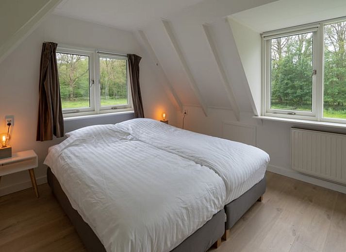 Aerial photo of Cottage in Nijkerk, vacation accommodation in Veluwe, Gelderland.