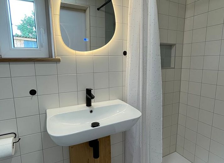 Rustic cottages in Beemte Broekland on green Veluwe, Gelderland.