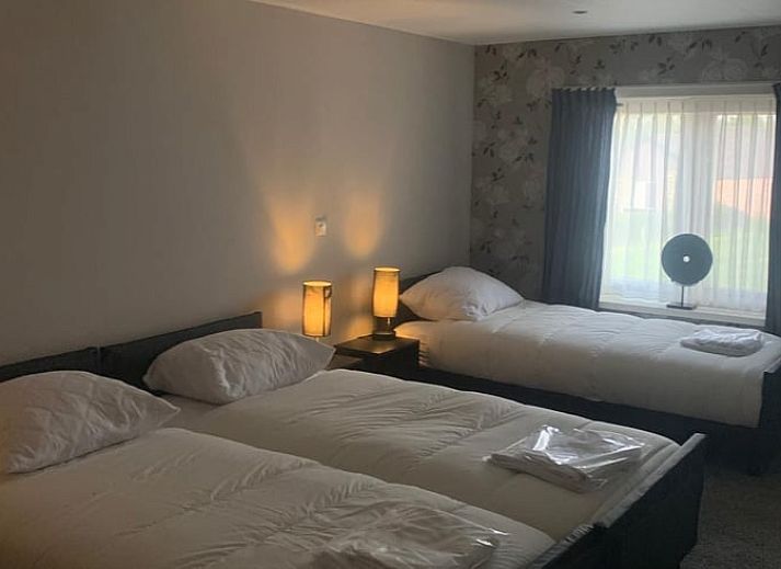 Voorzijde van Vakantiehuis in Barneveld, Veluwe, Gelderland met mooie architectuur.