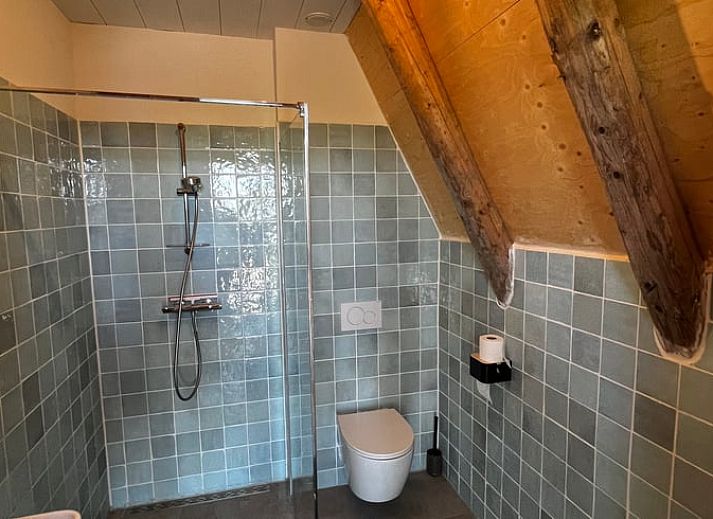 Charmant vakantiehuisje in Tinallinge, Groningen, met houten gevel en rustieke uitstraling.