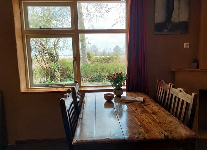 Prachtig landschap rondom Vakantiehuisje in Vierhuizen, Noordwest Groningen, met velden en bomen.