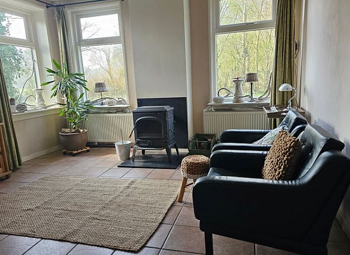 Gemuetliches Wohnzimmer in Cottage in Bellingwolde, Ferienhaus im Suedosten von Groningen.