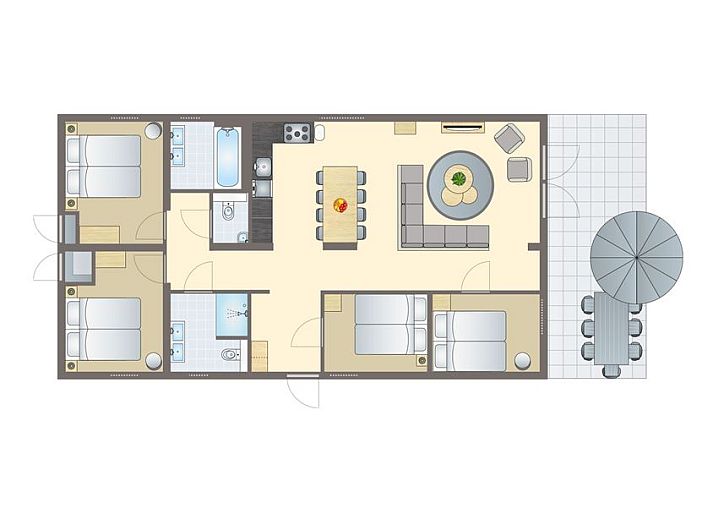 Verblijf 350618 - Bungalow Zuidoost Groningen - 8-persoons woning | 8C