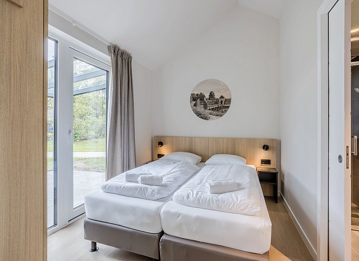 Moderne 4-persoons woning 4B2 met terras in Sellingen, Zuidoost Groningen, perfect voor een ontspannen vakantie.