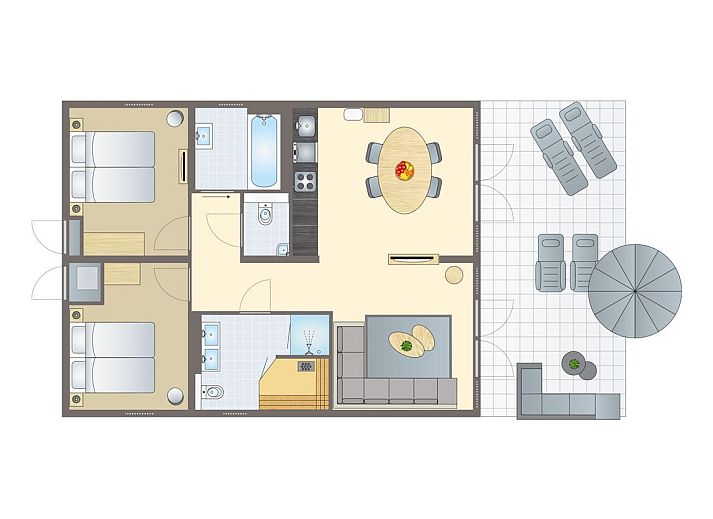 Unterkunft 350635 - Bungalow Zuidoost Groningen - 4-persoons woning | 4L2