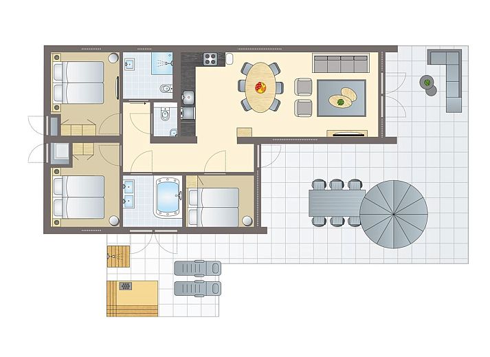 Unterkunft 350642 - Bungalow Zuidoost Groningen - 6-persoons wellness bungalow | 6ELW